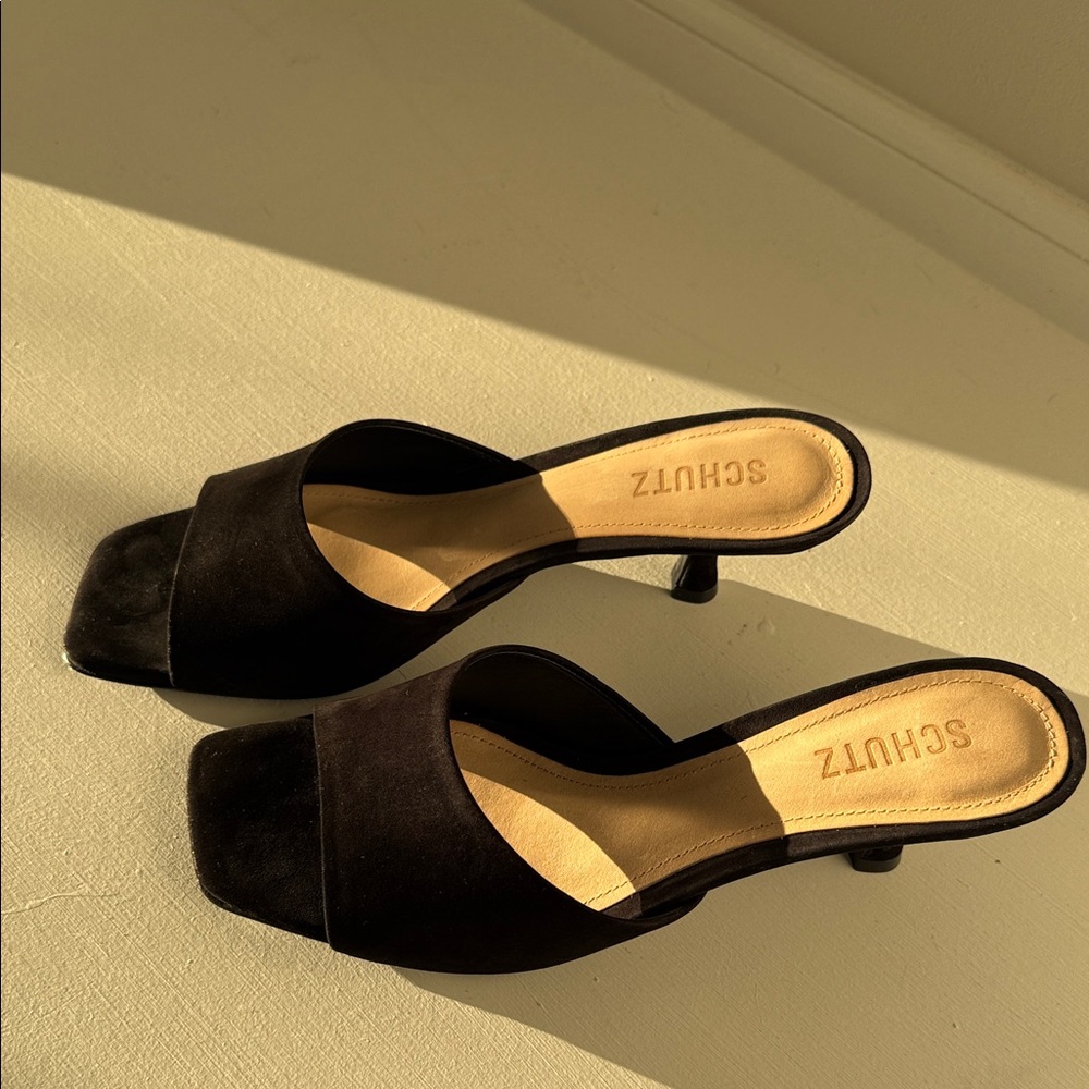 SCHUTZ Elegant Black Mules